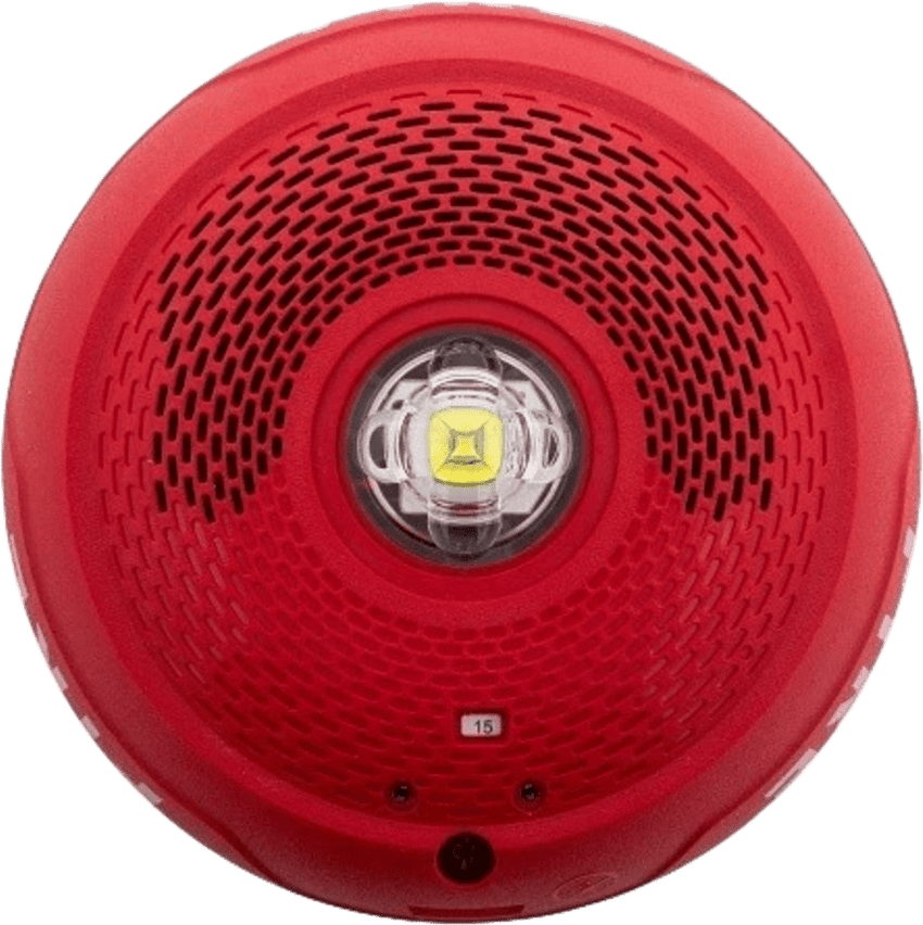 BOC C/LAMP ESTROBOSCOPICA tipo LED MONT EN TECHO CLR ROJO