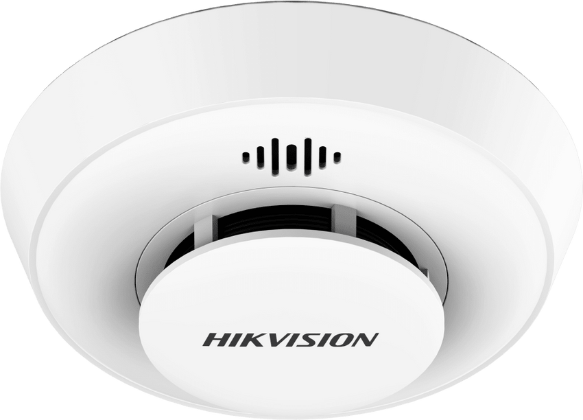 Detector de Humo Interlink con Funcion Hub / Doble Tecnología de Sensor de Luz / Alarma Auditiva 85dB / Batería de Litio 10 Años / Autoverificación / Compatible con Hik-Connect / Interconectable 30 Dispositivos