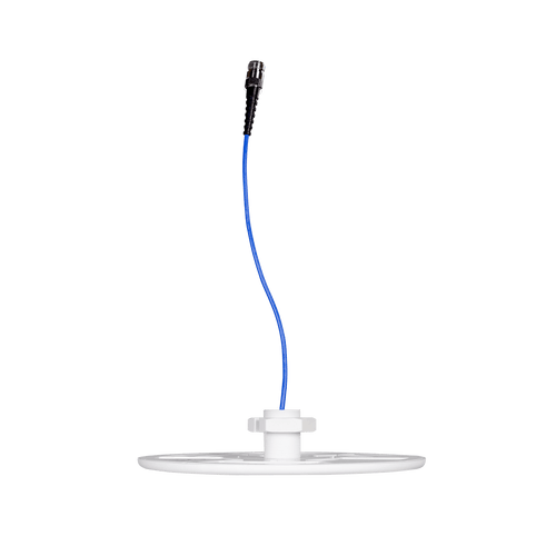 Antena Omnidireccional para Techo Interior / 600-6000 MHz / 5 Bandas Celulares y WiFi / Perfil Ultra Bajo 8 mm / Conector N-hembra / Cable Plenum 30 cm / Material del radomo, ABS