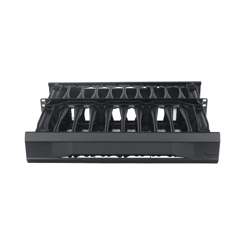 Organizador de Cables Horizontal CableTek, Doble (Frontal y Posterior), Para Rack de 19in, 2 UR