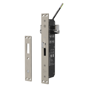 Cerradura eléctrica para puertas corredizas tipo gancho / apertura con llave ambos lados / IP65