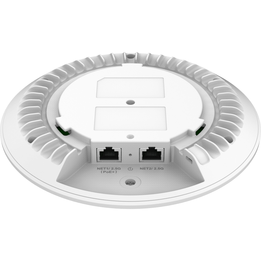 Punto de Acceso Wi-Fi 7 GWN7670 / 3.6 Gbps Inalámbrico / 5 Gbps Cableado / MIMO 2x2:2 / 256 Clientes Simultáneos / PoE+ / Montaje en Pared o Techo / BLE 5.3 / Controlador Integrado