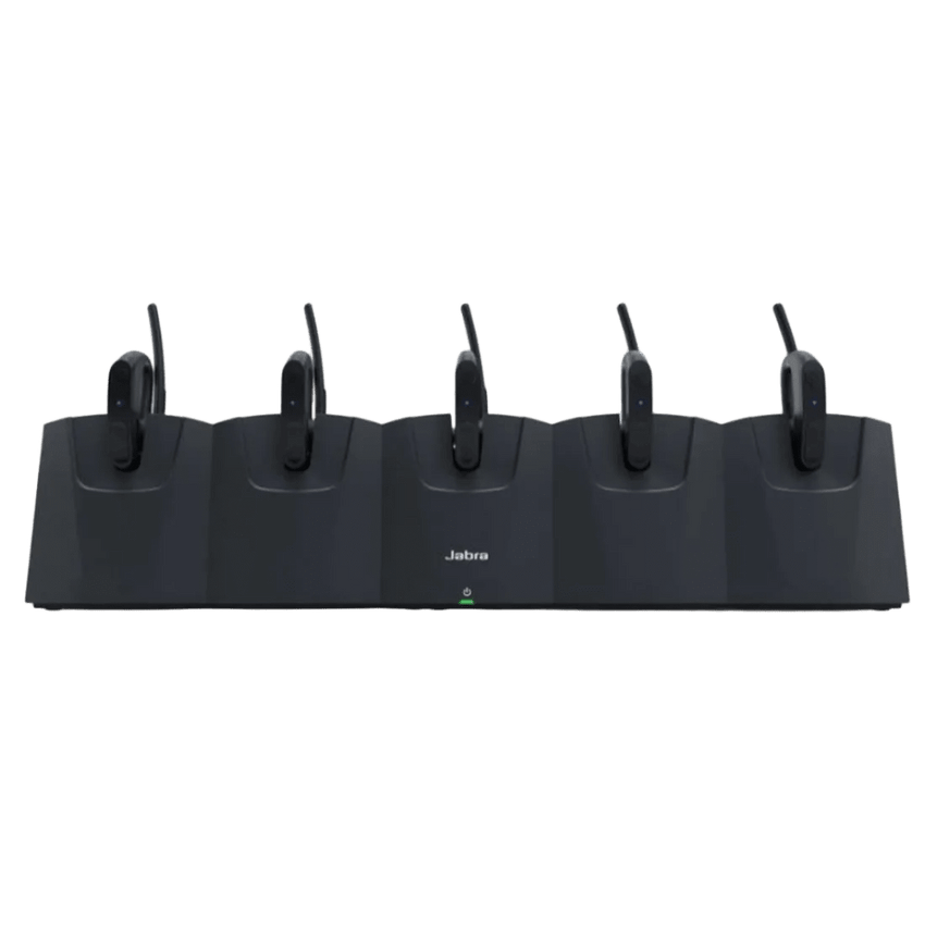Estación de Carga / 5 Bays / Para Headset Perform 45 / Actualización Firmware USB / LED Indicadores / Rack 19 pulgadas / 2 Años Garantía