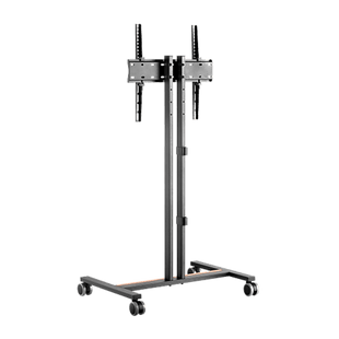 Soporte Móvil para Pantalla | Compatibilidad VESA 200x200 hasta  600x400 / Ruedas con Frenos / Ajuste de Altura y Ángulo / Soporte para TV de hasta 55 Pulgadas / Capacidad de Peso 35 kg
