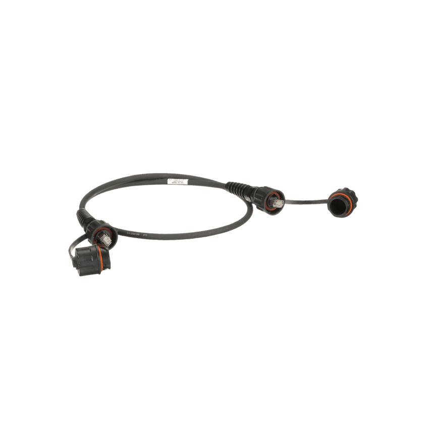 Patch Cord Cat6A IndustrialNet, Blindado S/FTP, Con Plug Industrial y Tapa en Cada Extremo, 10 Metros