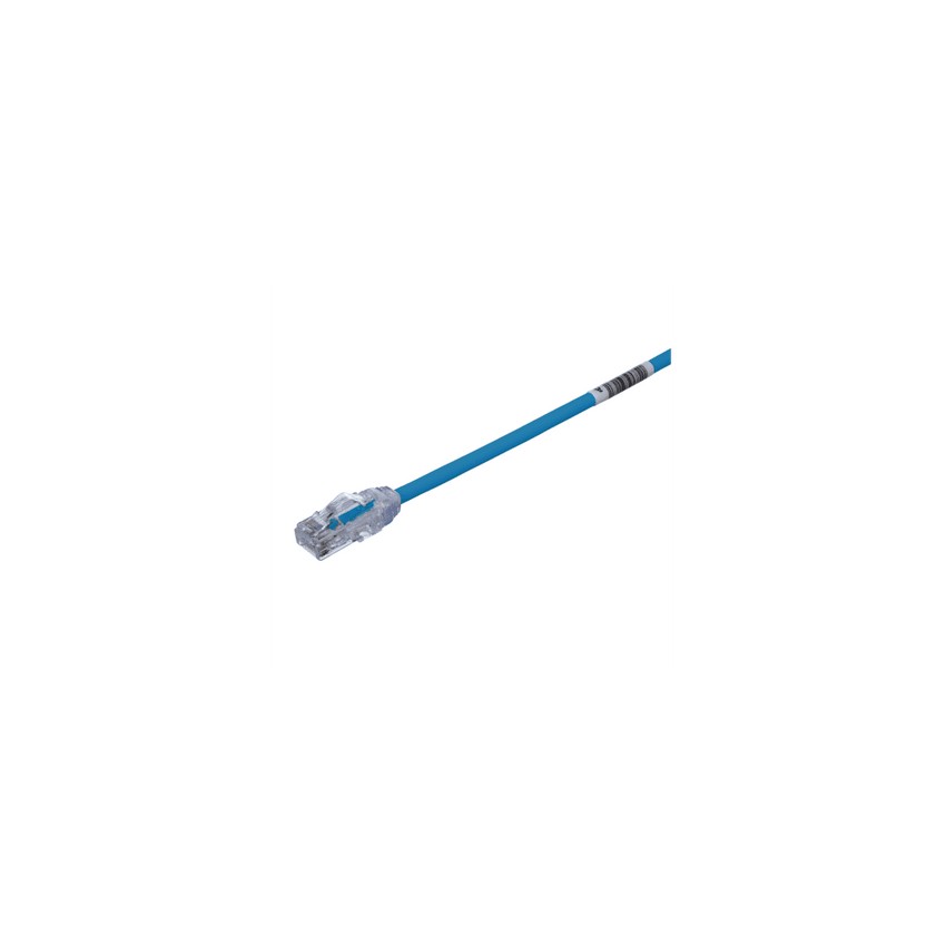 Cable de Parcheo UTP Cat6A, CM/LSZH, Diámetro Reducido (28AWG), Color Azul, 8 Metros (26.25 Pies)