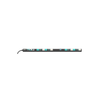 PDU Inteligente Monitoreable EL2P para Distribución de Energía, Enchufe de Entrada IEC 60309 3P+N+E 6h 32A/30A (IP44), 24 Salidas C13/C15 y 24 C13/C15/C19/C21, de Instalación Vertical, 240 Vca, 30/32 Amp