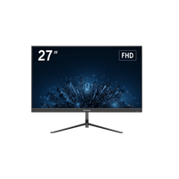 Monitor LED Full HD (1080p) de 27" / Bocinas Integradas / 100 Hz / Ideal para CCTV, Oficina y Hogar / Entrada HDMI-VGA / VESA (100 X 100) / Uso 24/7 / IPS / Ultra Delgado