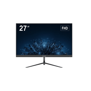 Monitor LED Full HD (1080p) de 27" / Bocinas Integradas / 100 Hz / Ideal para CCTV, Oficina y Hogar / Entrada HDMI-VGA / VESA (100 X 100) / Uso 24/7 / IPS / Ultra Delgado