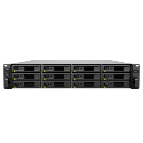 Servidor de Almacenamiento Synology SA3410 | 12 Bahías | Escalable hasta 96 Bahías | 1.728 PB de Capacidad Bruta | 6.200 MB/s Lectura Secuencial | 3.000 MB/s Escritura Secuencial | 10GbE RJ-45 | PCIe 3.0.