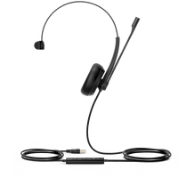 Diadema Alámbrica UH34 Mono de Yealink USB Compatible con Teléfonos IP y Computadoras.