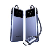 Hub USB-C 7 en 1 / USB-C a HDMI 4K 60Hz / 2x USB-A 3.0 + USB-C 3.0 + USB-A 2.0 / Gigabit Ethernet / PD 100W / Cable 20 cm (7.9 in)