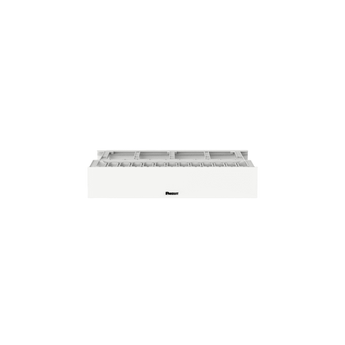 Organizador de Cables Horizontal NetManager de Alta Densidad, Doble (Frontal y Posterior), Para Rack de 19in, 2UR, Color Blanco