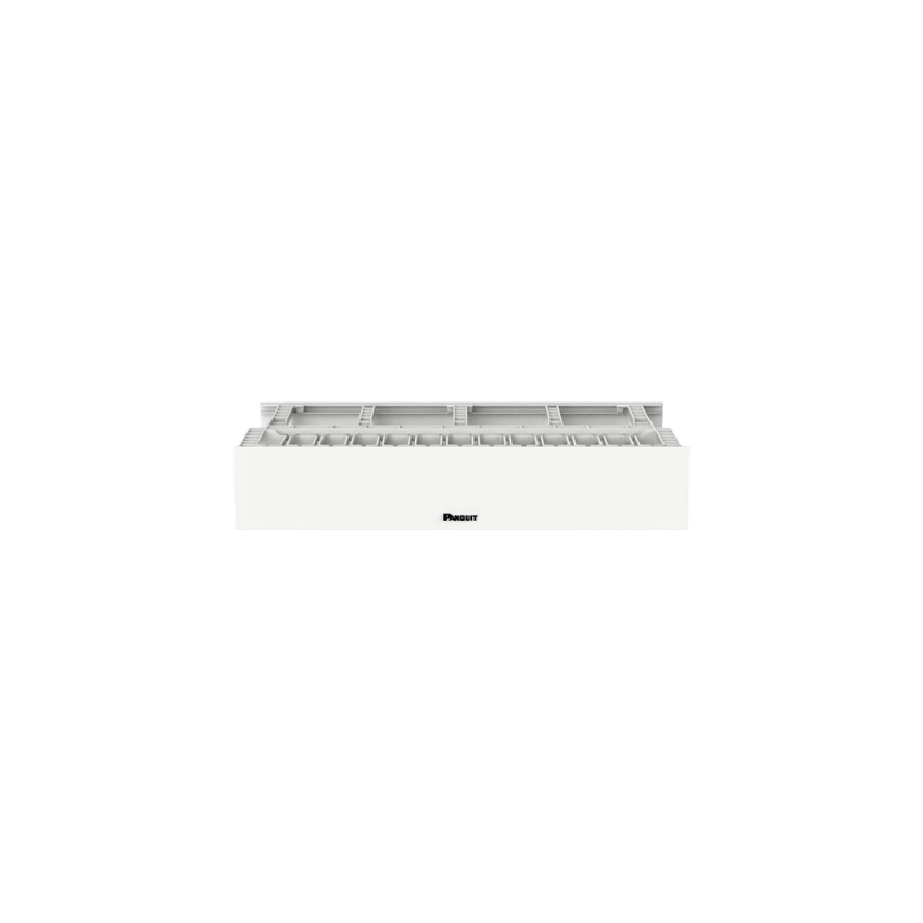 Organizador de Cables Horizontal NetManager de Alta Densidad, Doble (Frontal y Posterior), Para Rack de 19in, 2UR, Color Blanco