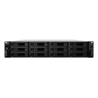 Unidad de Expansión Synology RXD1219sas | 12 Receptáculos SAS | Diseño Modularizado | Fuentes de Alimentación Redundantes | Conectividad Mini-SAS HD.