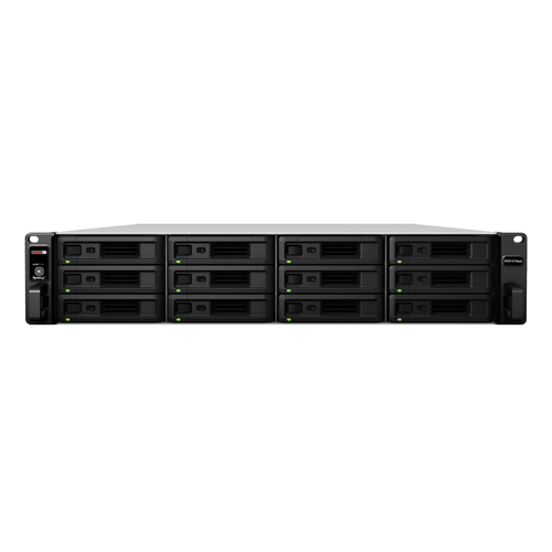 Unidad de Expansión Synology RXD1219sas | 12 Receptáculos SAS | Diseño Modularizado | Fuentes de Alimentación Redundantes | Conectividad Mini-SAS HD.