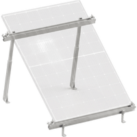 Montaje para Panel Solar, Riel "8" de 1400mm para Módulos con Espesor de 35mm, Velocidad de Viento Máx. 136km/h (20° a 45°)