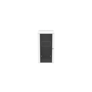 Gabinete PanZone de Montaje en Pared, de 19in, Puerta con Ventana de Seguridad, 26 UR, 762mm de Profundidad, Color Blanco