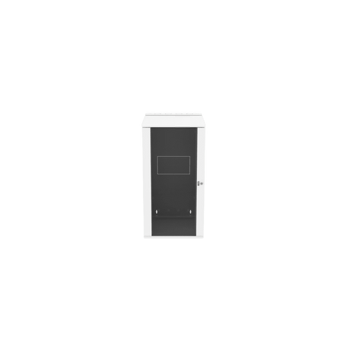 Gabinete PanZone de Montaje en Pared, de 19in, Puerta con Ventana de Seguridad, 26 UR, 762mm de Profundidad, Color Blanco
