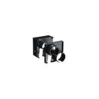 Tapa con 2 Salida a Tubo Corrugado de 1.5in (38mm), Para uso con Canaletas 4X4 FiberRunner™, Color Negro