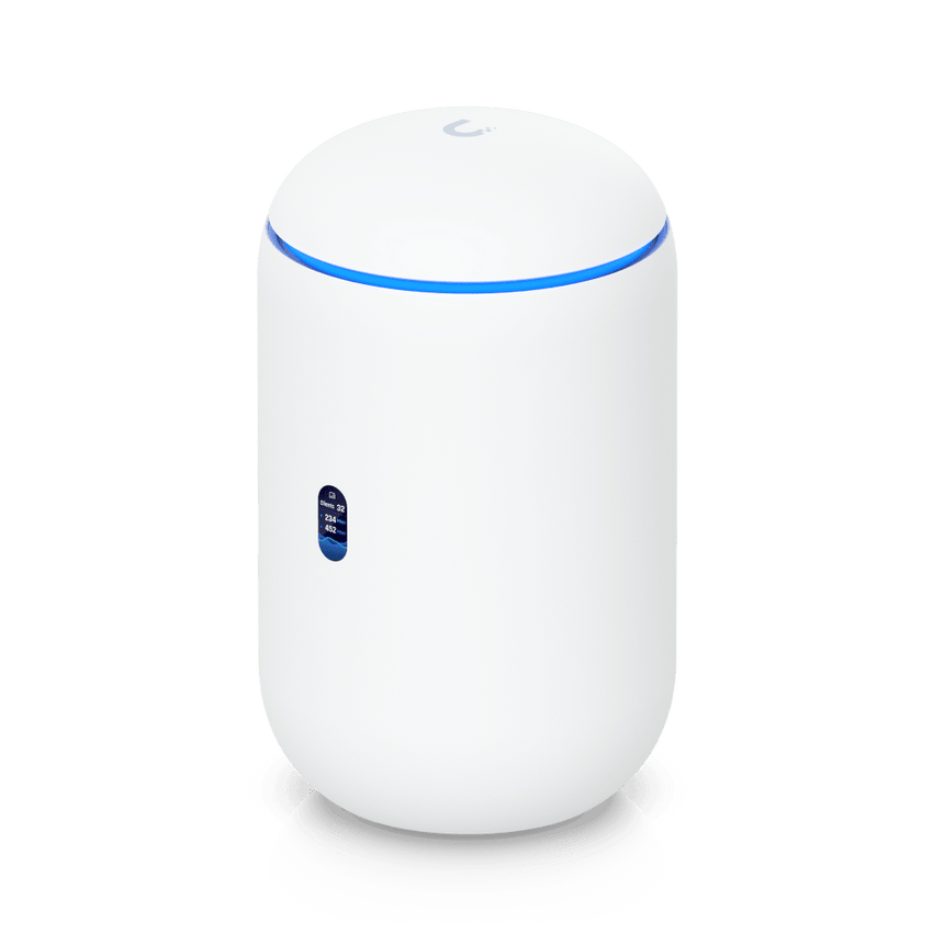 Dream Router 7 Cloud Gateway de 10G de Escritorio con WiFi 7 Integrado, Switch de 4 Puertos, Almacenamiento microSD y Compatibilidad Total con Full Stack UniFi