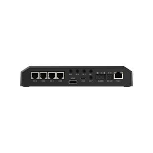Modulo para camaras pinhole lentes remotos AI 4 Canales 2MP / Análisis Inteligente IVA / WiseStream AI / 4 Entradas Audio / PoE+ / Secure Element FIPS 140-3