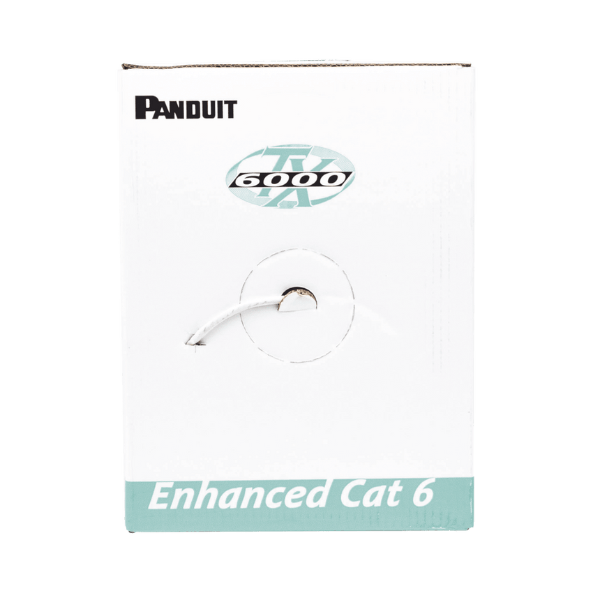 Bobina de Cable UTP 305 Metros (1000 Pies) de Cobre, TX6000™ PanNet, Reelex, Gris, Categoría 6 Mejorado (23 AWG), PVC (CMR, Riser), de 4 Pares