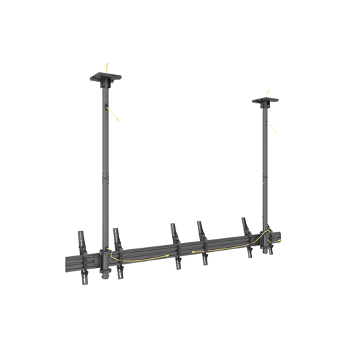 Soporte Mural Triple LCM3x1U / Pantallas 32"-65" / Carga 30 kg (66 lbs) por Pantalla / VESA 100x100-600x400 mm / Ajuste Inclinación 0°-15° / Montaje Techo