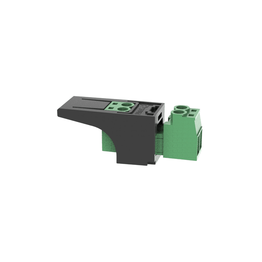 Módulo Conector Eléctrico para Cable Eléctrico FMPS, Compatible con 26-12 AWG, Tipo Mini-Com, Color Verde
