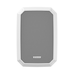 Altavoz IP Para instalacion en pared / Amplificador integrado 10W / PoE+ / Para integración con sistema Hanwha / IP66 / SIP, IPv4, HTTP, DNS, NTP, TCP, UDP, ARP, NDAA.
