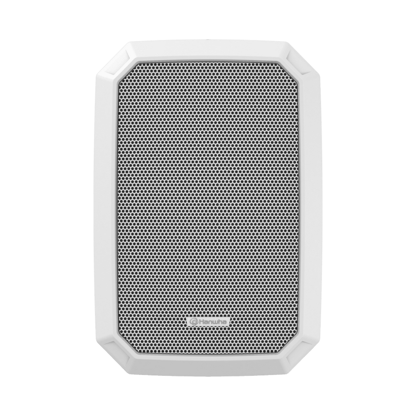 Altavoz IP Para instalacion en pared / Amplificador integrado 10W / PoE+ / Para integración con sistema Hanwha / IP66 / SIP, IPv4, HTTP, DNS, NTP, TCP, UDP, ARP, NDAA.