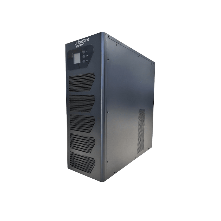 UPS de 6000 VA, Online Doble Conversión, 200 - 240 Vac de Entrada, Fase Dividida 120V/120V + N, sin Baterías con Kit de Cables de Conexión de Baterías