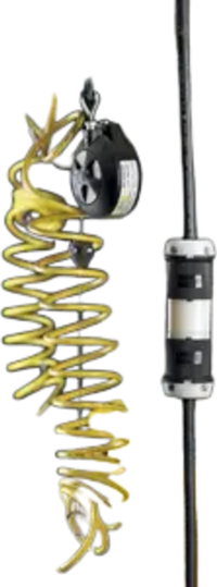 Conector Industrial con Bloqueo de Media Vuelta / 30 A 250 V CA / 3 Polos 4 Hilos  / Nema L15-30R / Color Blanco y Negro.