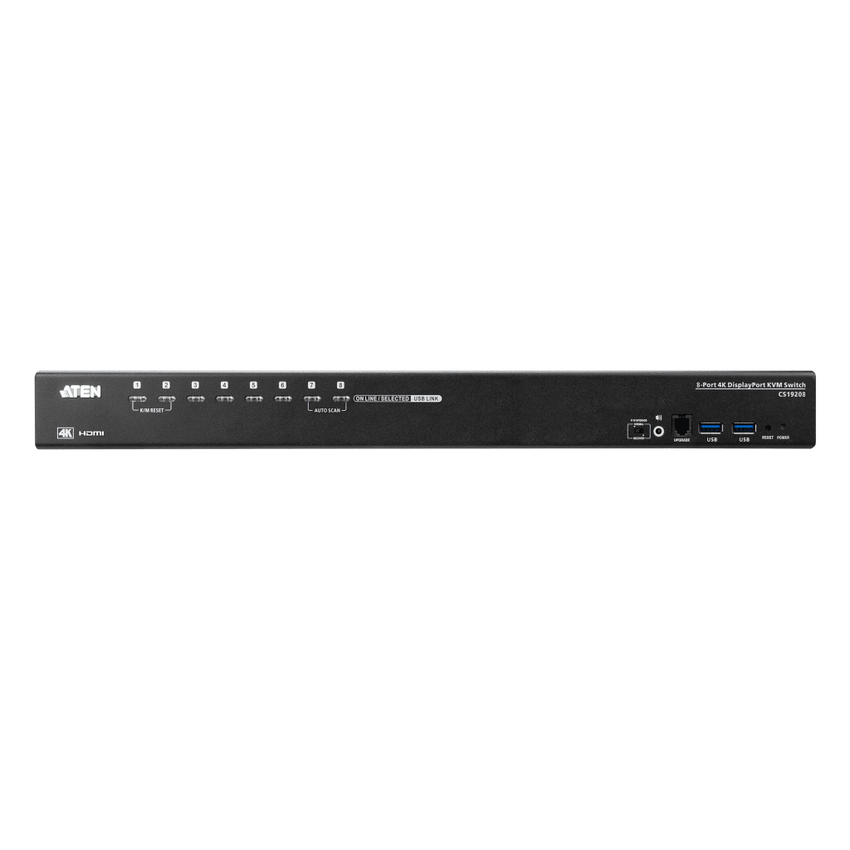 Conmutador KVM USB 3.0 4K | DisplayPort de 8 puertos