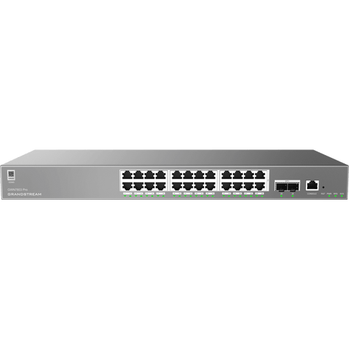 Switch Empresarial Administrable Capa 2++ / Serie GWN7800 Pro / 24 Puertos Gigabit Ethernet / 2 SFP+ / Switching 88 Gbps / VLAN 4K / QoS Avanzado / GDMS Cloud