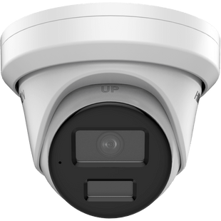 Turret IP 4 Megapixel / Lente 4 mm / Dual Light (40 mts IR + 40 mts Luz Blanca / DARKFIGHTER S / Microfono Integrado /  Exterior IP67 / WDR 130 dB /  4 Analíticos: AcuSense, Deteccion Facial, Conteo de Personas por Cruce y Zona