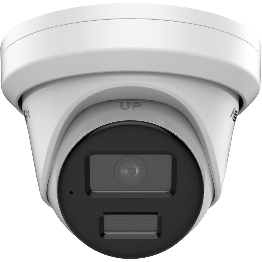 Turret IP 4 Megapixel / Lente 4 mm / Dual Light (40 mts IR + 40 mts Luz Blanca / DARKFIGHTER S / Microfono Integrado /  Exterior IP67 / WDR 130 dB /  4 Analíticos: AcuSense, Deteccion Facial, Conteo de Personas por Cruce y Zona