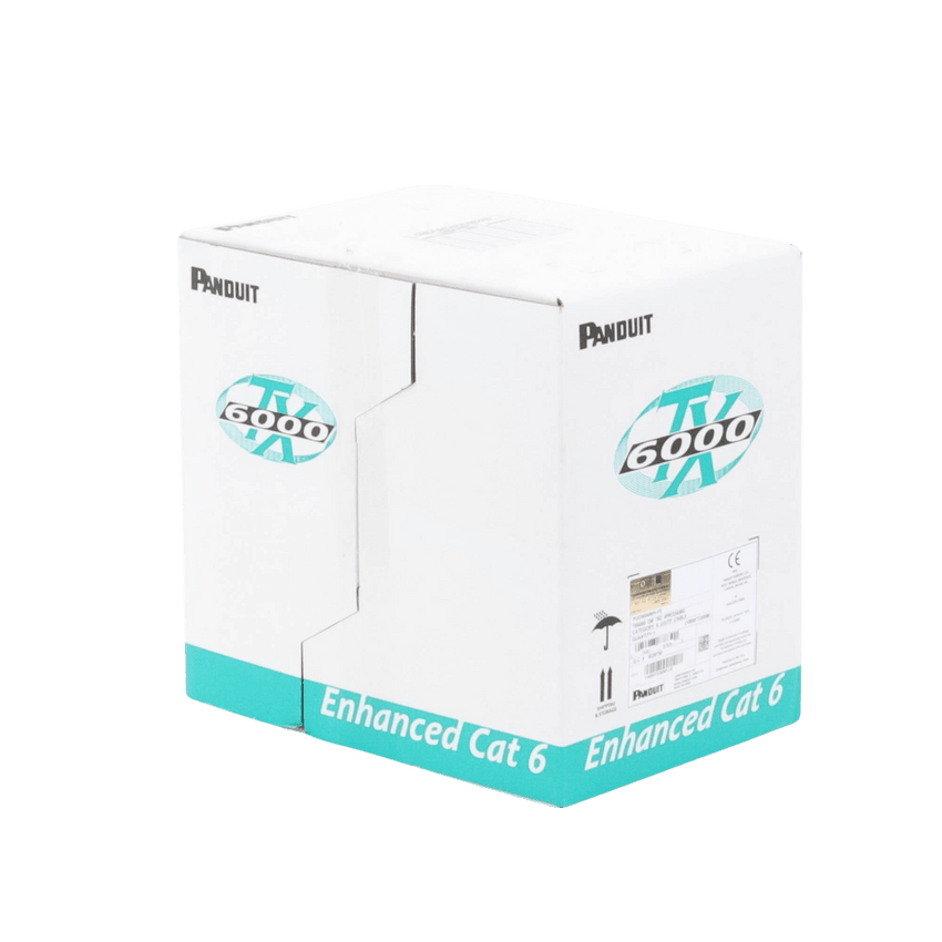 Bobina de Cable UTP 305 Metros (1000 Pies) de Cobre, TX6000? PanNet, Reelex, Naranja, Categor�a 6 Mejorado (23 AWG), PVC (CM), de 4 Pares