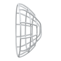 Protector De Rejilla Anti Vandalismo Y Golpes Accidentales, Color Blanco, Para Sirenas/Estrobos/Bocinas System Sensor, Montaje a Ras en Techo, 8.26"Altox8.26"Anchox3.54"Profundidad