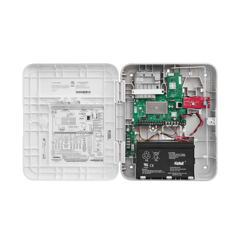 Panel de Control VISTAH3 / 64 Zonas / 8 Zonas Cableadas y 56 Inalámbricas / Compatible con PROSiX / 4 Ranuras de Expansión / Slot para Triple Comunicación IP-Celular-Wi-Fi / Integración Z-Wave por Modulo / Compatible con Total