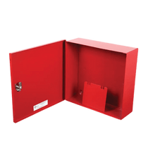 Caja Metálica Roja Serie | Documentos De Registro Del Sistema | Con Cerradura De Botón | 12x12x4