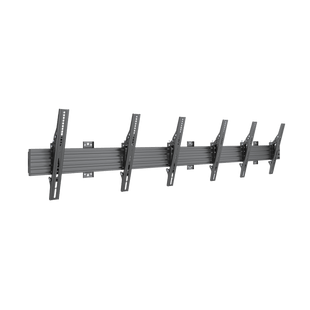 Soporte de Pared para TV / Riel Triple 400T / Capacidad 110 lbs (50 kg) / Compatible 32"-65" / VESA 100x100-600x400 mm / Ajuste Ángulo 5°-15° / Montaje Profesional