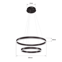 Lámpara de Techo LED / Chips LED Ahorra Energía 80% / 110W / Flujo Luminoso 8,800 lm / Montaje Sobreponer / Interior IP20 / Vida Útil 50,000 h