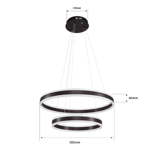 Lámpara de Techo LED / Chips LED Ahorra Energía 80% / 110W / Flujo Luminoso 8,800 lm / Montaje Sobreponer / Interior IP20 / Vida Útil 50,000 h