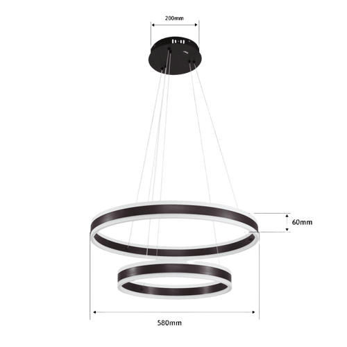Lámpara de Techo LED / Chips LED Ahorra Energía 80% / 110W / Flujo Luminoso 8,800 lm / Montaje Sobreponer / Interior IP20 / Vida Útil 50,000 h