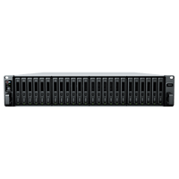 Servidor de Almacenamiento FlashStation FS3410 | 24 Bahías SSD SATA 2.5" | Intel Xeon D-1541 8 Núcleos | 16 GB RAM (Ampliable a 128 GB) | 356,500 IOPS Lectura | 129,400 IOPS Escritura | 4 Puertos 1GbE + 2 Puertos 10GbE