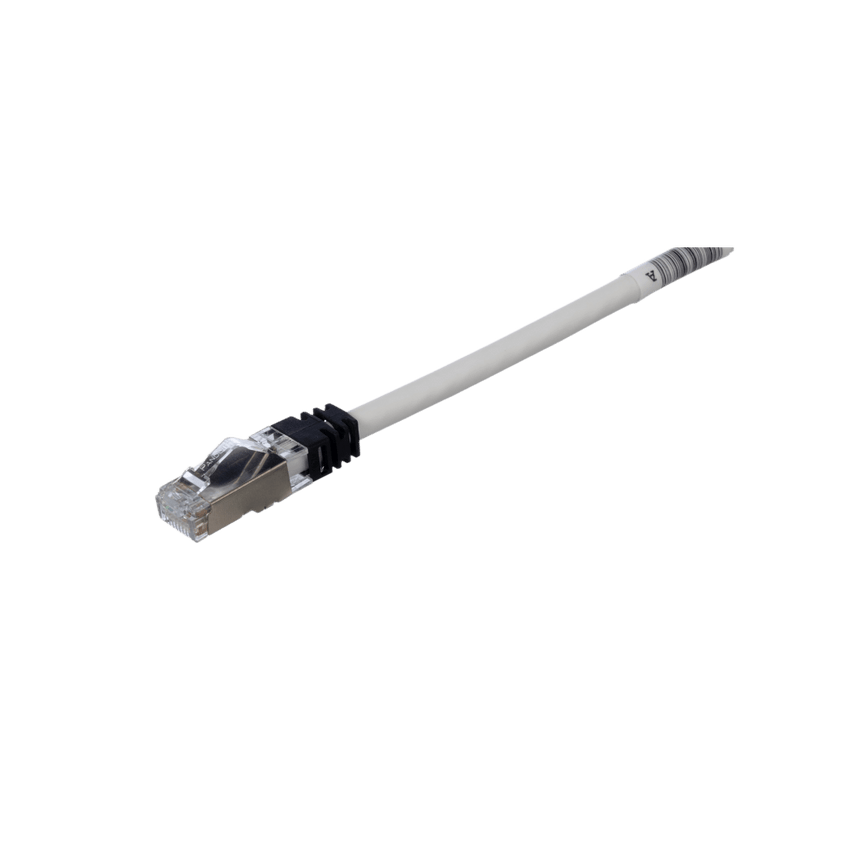 Patch Cord Cat6A, Blindado S/FTP, CM/LS0H, 2.5 Metros (8.20 Pies), Color Gris