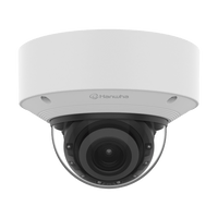 Cámara Domo AI IR 5MP / Motorizado Varifocal 3.3~9.3mm / Doble NPU / Análisis Inteligente / WDR 120dB / IR 50m / IP52 IK10 / PoE / Wisenet 9