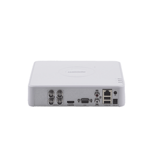 Audio Bidirieccional DVR 4 Canales TurboHD + 1 Canal IP / 2 Megapixel (1080p) Lite / Acusense Lite (Evita Falsas Alarmas) / 1 Bahía de Disco Duro / H.265+ / Salida de Vídeo Full HD