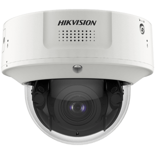 Domo IP 12 Megapixel / Lente Mot. 2.8 a 12 mm /  DARKFIGHTER / WDR 120 dB / IK10 / 40 mts IR / Conteo Facial / Reconocimiento Facial  / PoE / Búsqueda por Atributos / Micrófono Integrado / Micro SD